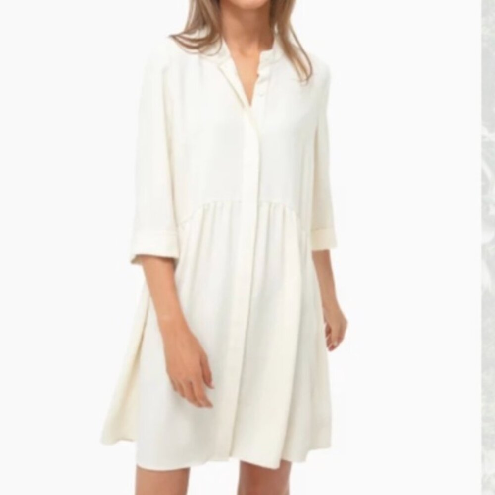 Tuckernuck Ivory Royal Shirtdress